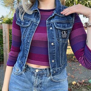 Vintage 90s Calvin Klein Denim Vest